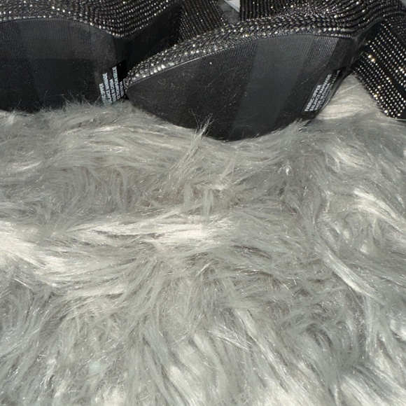 🔥12 Thompson Women's Boots Kellie Black with Silver Bling - Picture 4 of 8